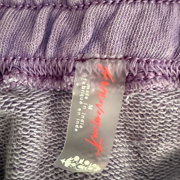 NEW FREE PEOPLE FP MOVEMENT SUPER BERRY PURPLE ALL STAR LOGO SHORTS SZ M - Picture 8 of 11